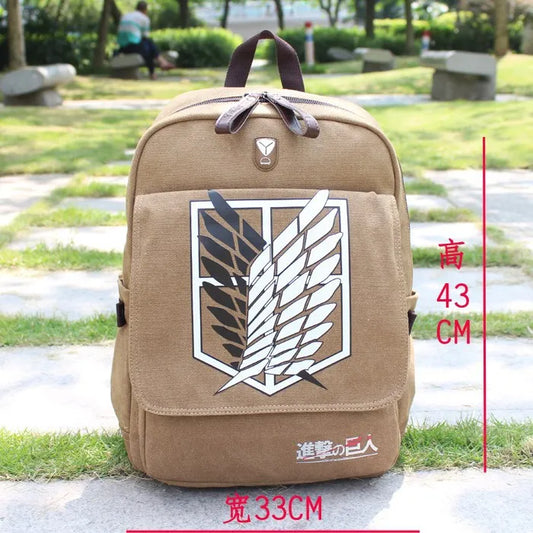 Attack on Titan Scouting Legion Backpack β Cosplay School Bag