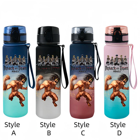 Attack on Titan Water Bottle β 650ml Frosted Plastic Sports Cup
