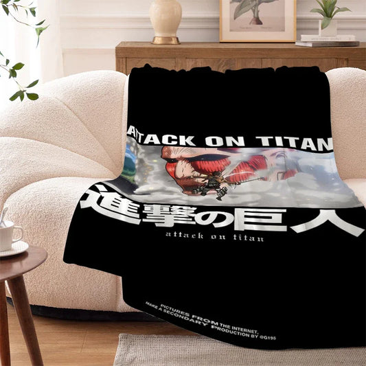 Attack on Titan Fleece Blanket β King Size Soft & Warm Throw
