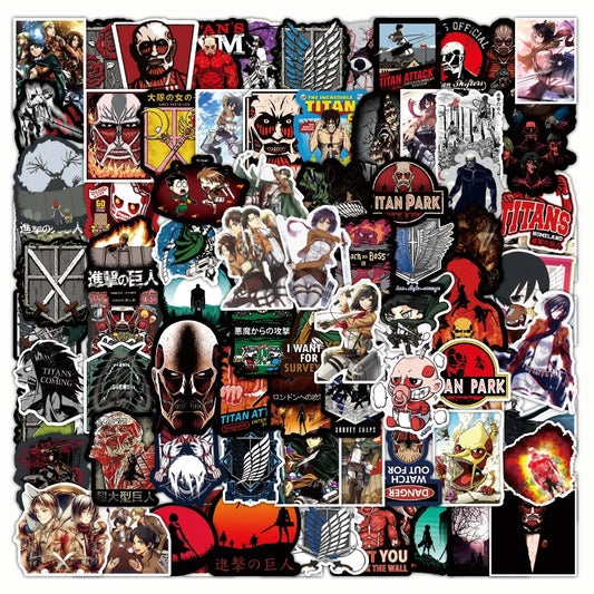 100PCS Attack on Titan Graffiti Sticker Set