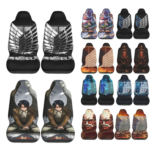Attack on Titan Car Seat Cover β Universal Front Protector Cushion Set