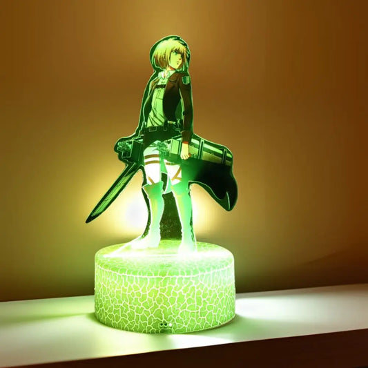 Attack on Titan 3D LED Lamp β 16-Color Anime Night Light