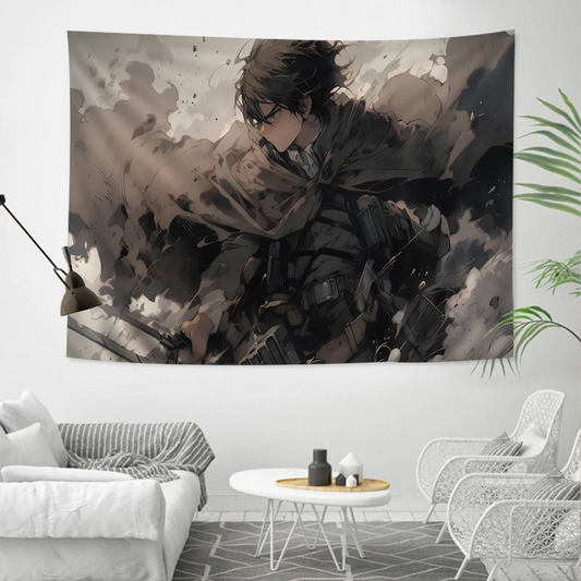 Levi Ackerman Tapestry β Attack on Titan Anime Wall Art Decor