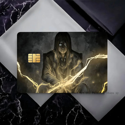 Attack on Titan Card Stickers β 4-Piece PVC Protective Set