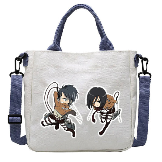 Attack on Titan Canvas Shoulder Bag β Large Capacity Student Handbag