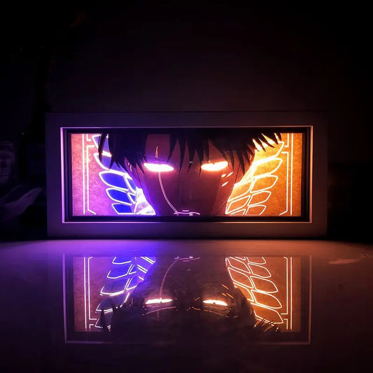 Attack on Titan 3D Night Light β Eren Jaeger & Levi Ackerman Anime Bedroom Decor