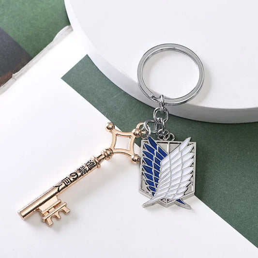 Attack on Titan Metal Keychains β Anime Backpack Pendant Accessories