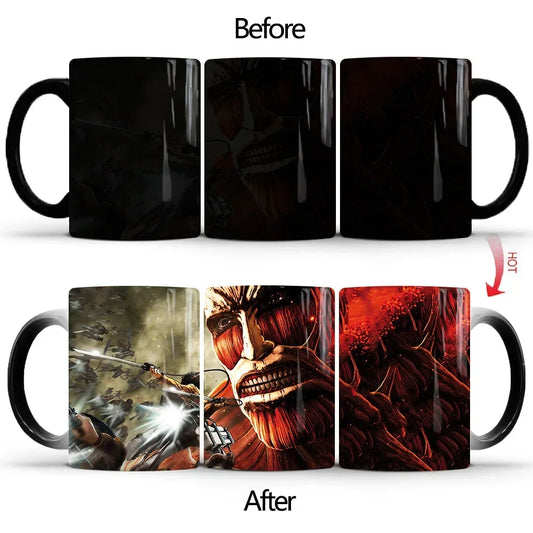 Attack on Titan Color Changing Mug β Heat Sensitive Ceramic Cup