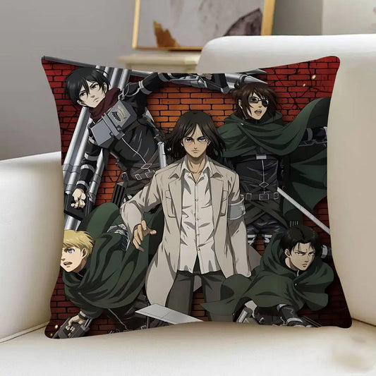 Anime Attack on Titan Cushion Cover β Decorative Pillow Case for Home & Sofa