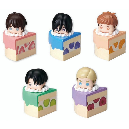 Cute Attack on Titan Gacha Cake Doll Decoration β Eren, Mikasa, Levi & Erwin
