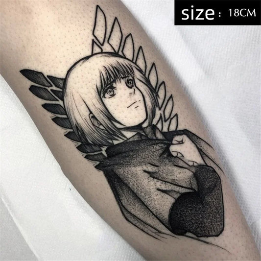 Attack on Titan Temporary Tattoos β Main Characters Waterproof Body Art