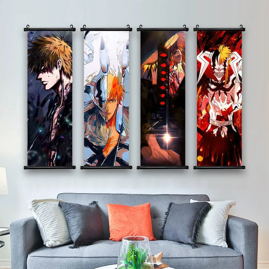 Bleach Kurosaki Ichigo Scroll β HD Canvas Wall Art Poster