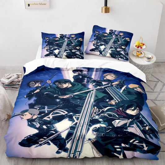 Attack on Titan Bedding Set β Anime Duvet Cover for All Sizes