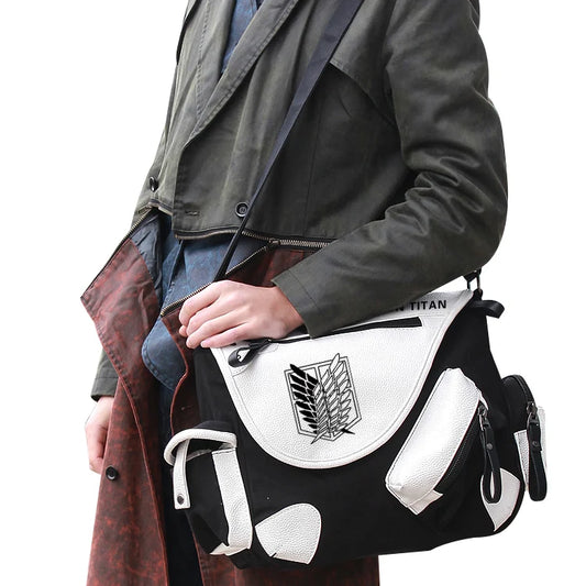 Levi Ackerman Messenger Bag β Attack on Titan Canvas Shoulder Backpack
