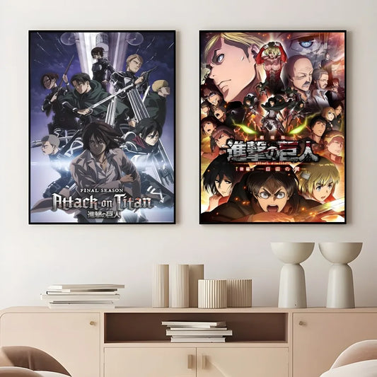 Wanted Attack on Titan Poster β Waterproof Sticky Wall Art for Home & Bar