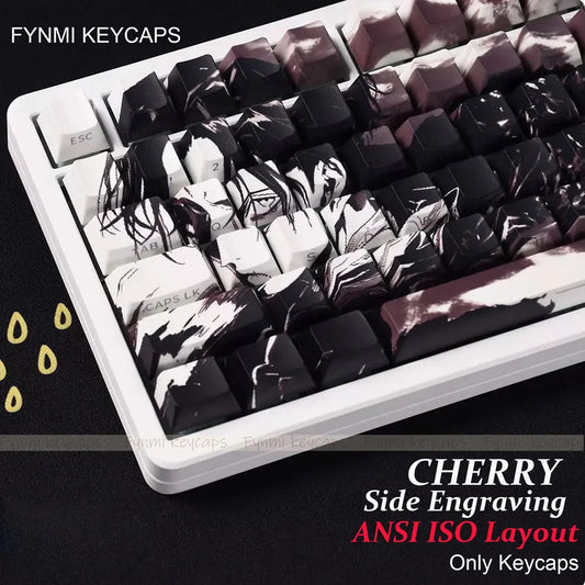 Levi Ackerman Keycaps β Attack on Titan ISO/ANSI Dye-Sub PBT Set
