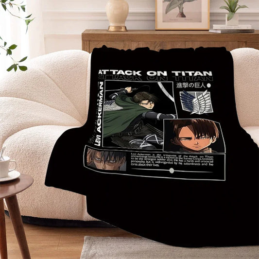 Attack on Titan Fleece Blanket β King Size Soft & Warm Throw