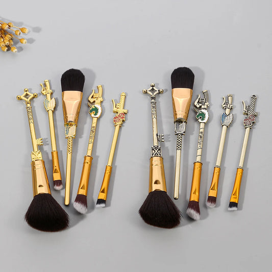 Attack on Titan Cosplay Makeup Brush Set – Levi, Eren, Mikasa & More