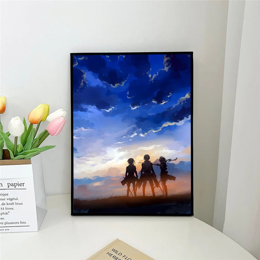 1pc Attack on Titan Anime Poster β Self-Adhesive Waterproof Wall Art Sticker