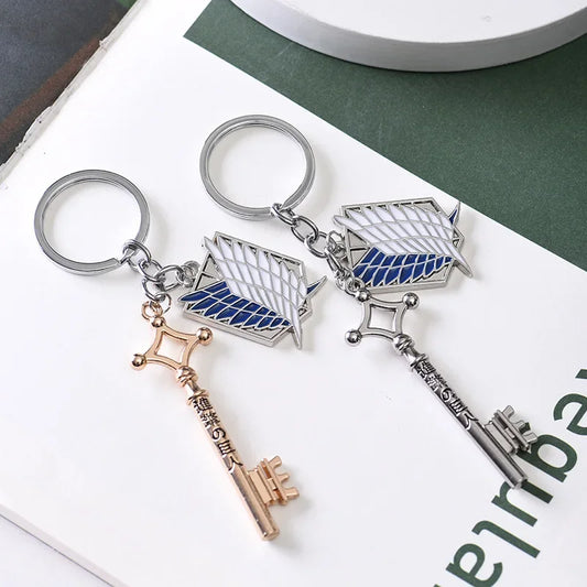 Attack on Titan Metal Keychains β Anime Backpack Pendant Accessories