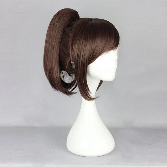 Sasha Blouse Cosplay Wig – Short Ponytail Heat-Resistant Wig with Cap