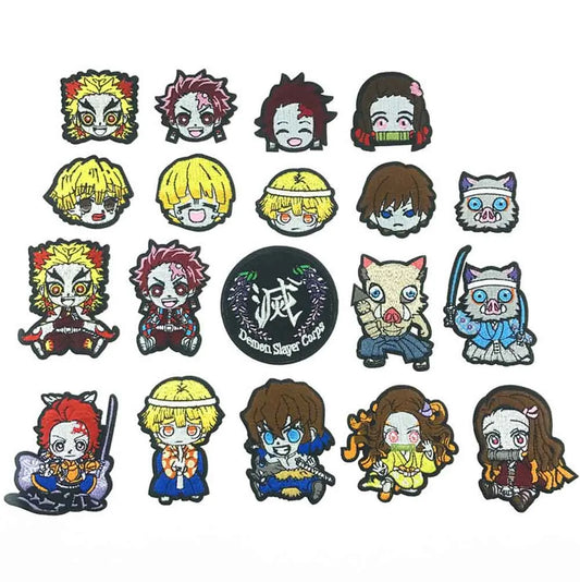 Demon Slayer Iron-On Patch – Kamado Tanjirou & Nezuko Embroidery