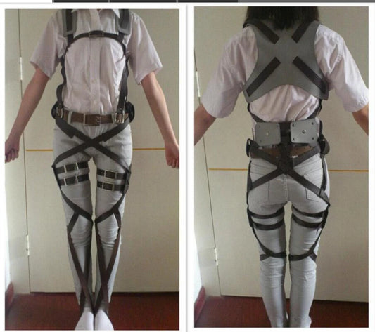 Attack on Titan Recon Corps Harness Belt – Cosplay Adjustable Set