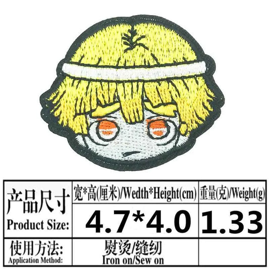 Demon Slayer Iron-On Patch – Kamado Tanjirou & Nezuko Embroidery