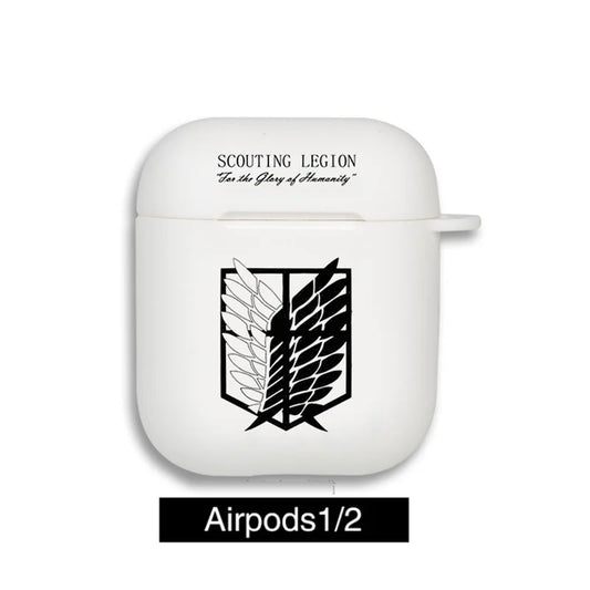 Attack on Titan Earphone Case – Clear Protective Cover for Apple AirPods