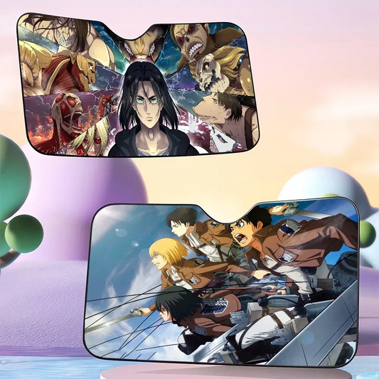 Attack on Titan Car Front Window Sun Visor – UV Protection Curtain