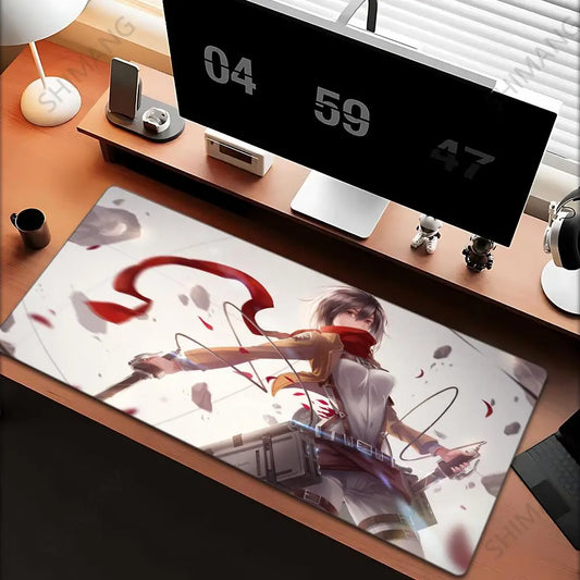 Attack on Titan Kawaii Mouse Pad – Anime Gaming Desk Mat for PC & Laptop