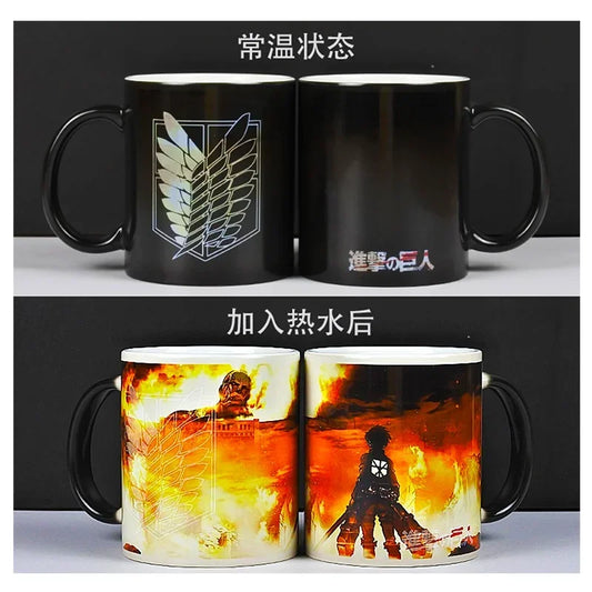Attack on Titan Color Changing Mug – Magic Heat Reactive Cup