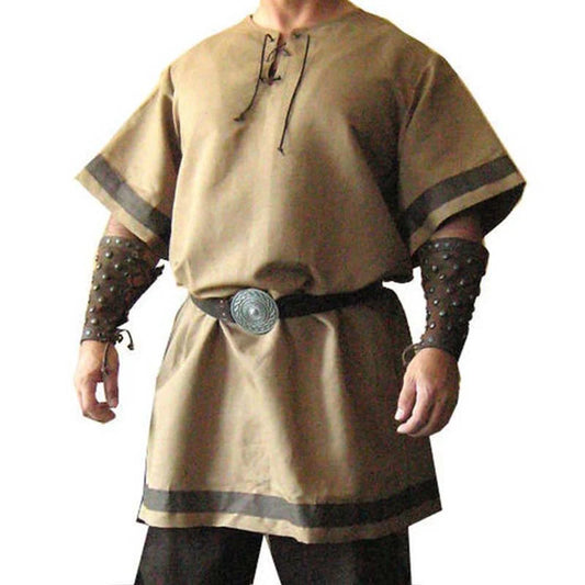 Medieval Viking Warrior Tunic Shirt for Men