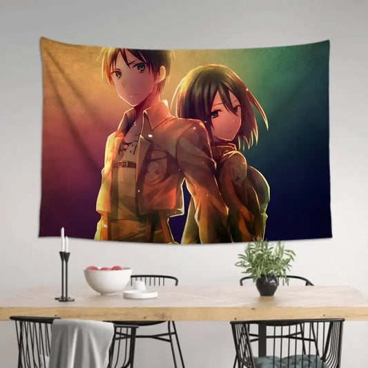 Attack on Titan Tapestry – Anime Wall Cloth for Room & Party Decor