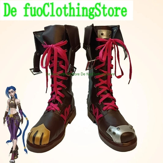 De Fuo Clothing LOL Arcane Jinx Cosplay Boots