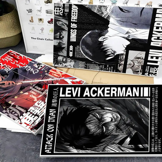 Levi Ackerman DIY Sticky Poster – Whitepaper Prints for Nordic Home Decor