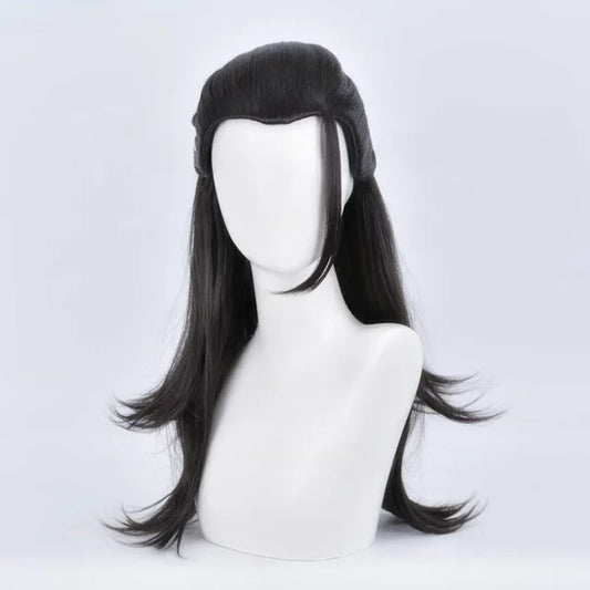 Getou Suguru Cosplay Wig – Long Black Heat-Resistant Synthetic Hair
