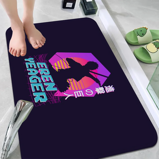 Eren Floor Mat – 2025 Attack on Titan Nordic Style Anime Carpet