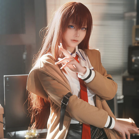 HOLOUN Steins Gate Makise Kurisu Cosplay Set