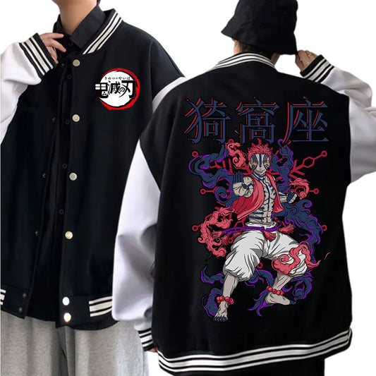 Demon Slayer Akaza Baseball Uniform Jacket
