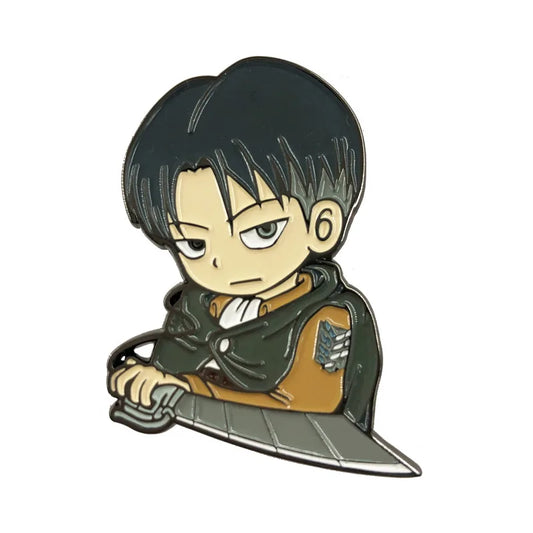 Levi Ackerman Metal Pins – Attack on Titan Badges