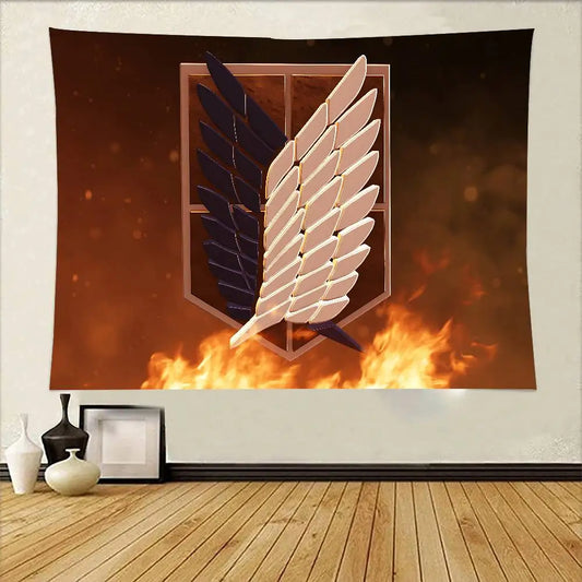 Attack on Titan Wings of Freedom Tapestry – Wall Hanging & Home Decor