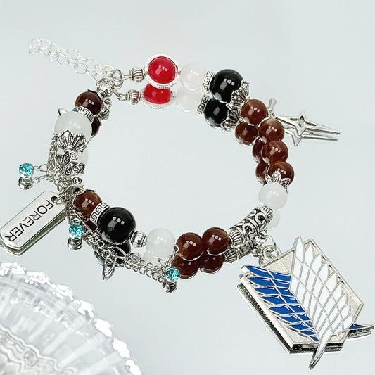 Attack on Titan Levi Ackerman Bracelet – Game-Inspired Fashion Jewelry Accessory