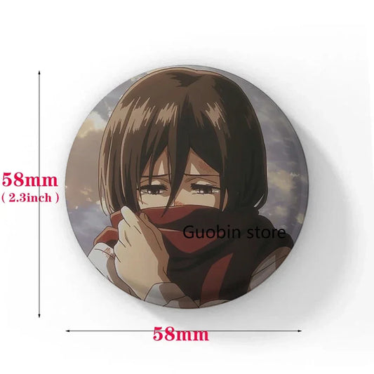 Attack on Titan Handmade Badge – Anime Character Brooches