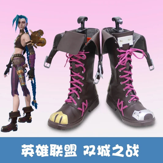 LOL Arcane Jinx Cosplay Boots