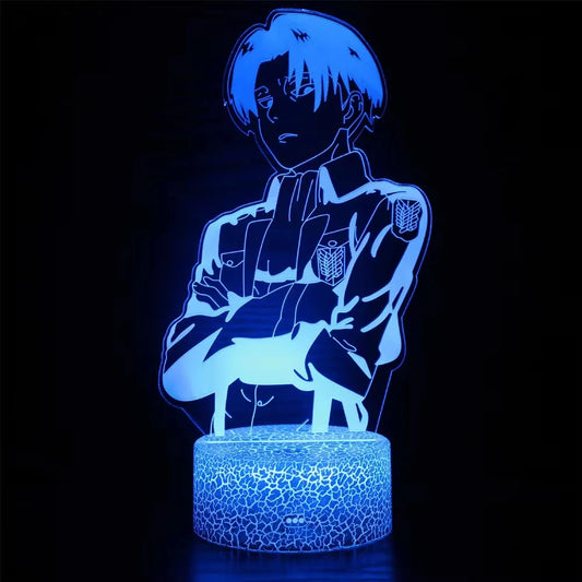 Attack on Titan 3D LED Lamp – Remote-Control Anime Night Light