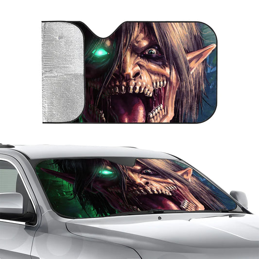 Attack on Titan Car Sunshade Curtains – Heat-Insulating UV Block Protector