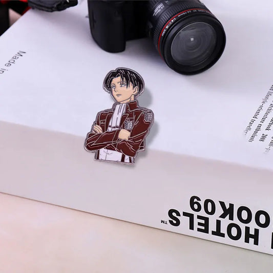 Captain Levi Enamel Pin – "Humanity's Strongest" Badge