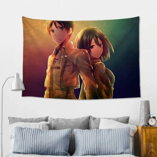 Attack on Titan Tapestry – Anime Wall Cloth for Room & Party Decor