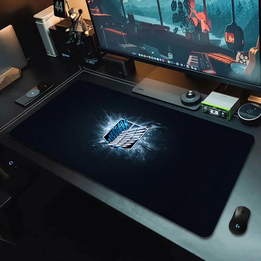Attack on Titan Logo Mouse Pad – Non-Slip Gaming Desk Mat with Lock Edge